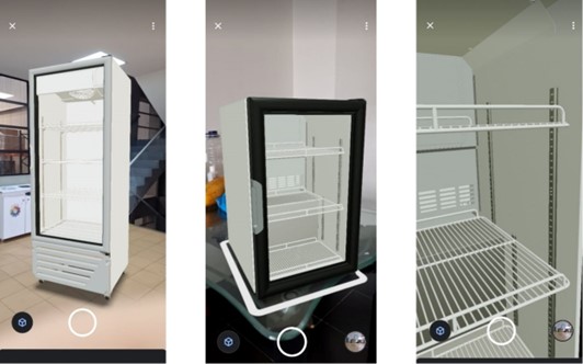 Ilustración Imagen guía de cómo se visualizan los equipos con AR